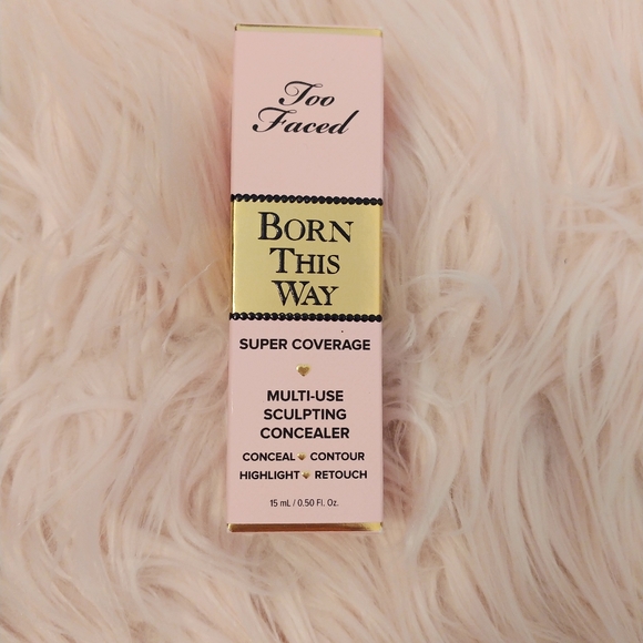 ❤NWT TOO FACED BORN THIS WAY SUPER COVERAGE MULTI-USE CONCEALER SAND - Picture 2 of 8